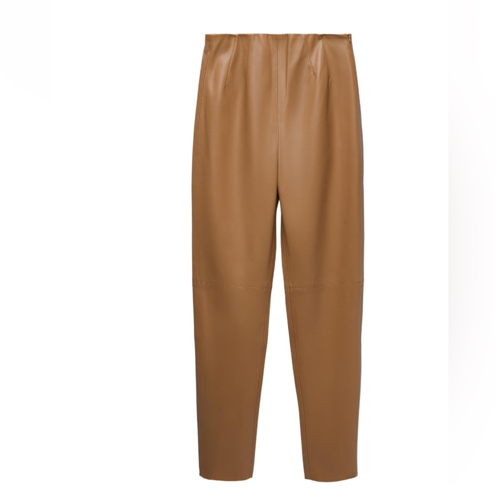 Zara high waist faux leather leggings